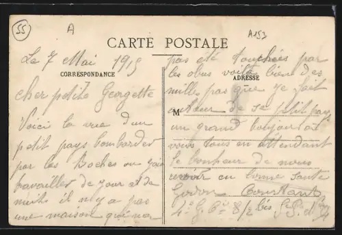 AK St. Agnant, Bombardé par les Allemands