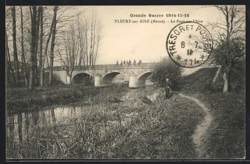 AK Fleury-sur-Aire, Le Pont sur l`Aire