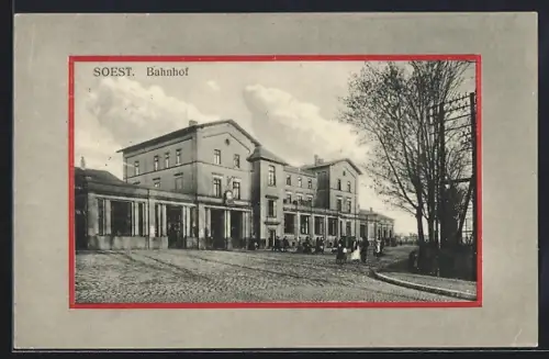 Passepartout-AK Soest, Bahnhof