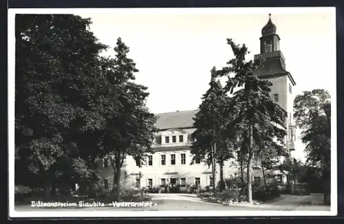 AK Glaubitz, Diätsanatorium Vorderansicht