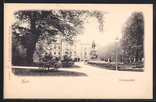 AK Kiel, Universität mit Denkmal