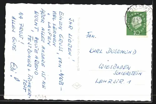 AK Wolfsburg, Kirche, Strassenpartie, Ortspartie