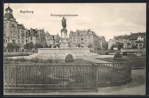 AK Augsburg, Prinzregentenbrunnen