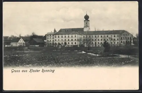 AK Oberroning, Blick auf das Kloster Ronning