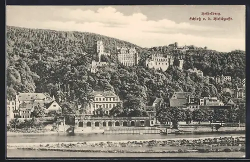 AK Heidelberg, Schloss v. d. Hirschgasse