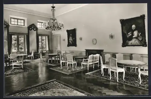 AK Bad Bertrich, Kurhaus, Lesesaal, Innenansicht