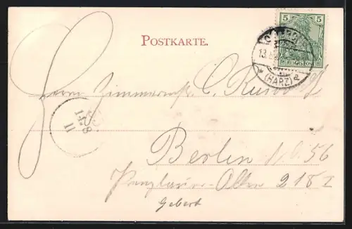 AK Osterode a. Harz, Marienthal mit Strassenpartie