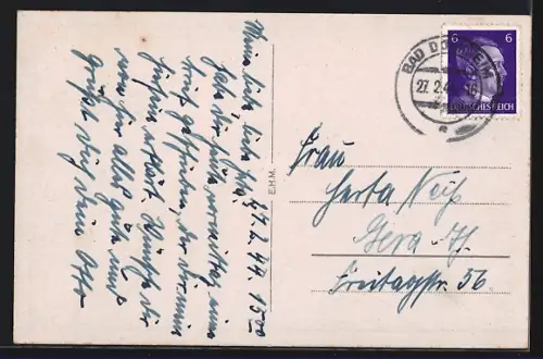 AK Bad Dürkheim a. d. Weinstr., Teilansicht mit Kirche
