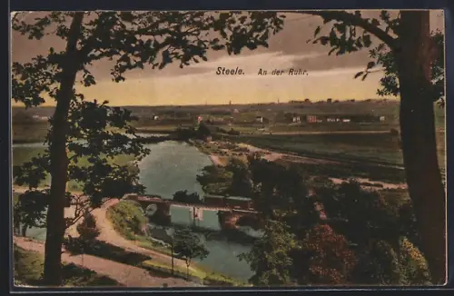 AK Steele, An der Ruhr mit Eisenbahn