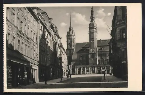 AK Bautzen, Petrikirche und Rathaus