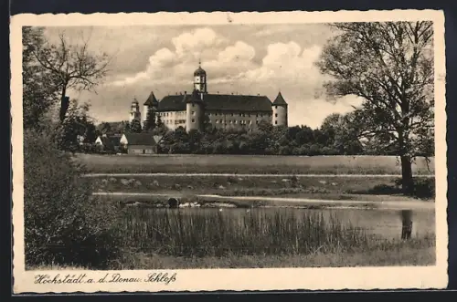 AK Höchstädt a. d. Donau, Blick zum Schloss