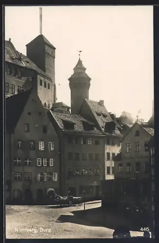 AK Nürnberg, Blick auf die Burg
