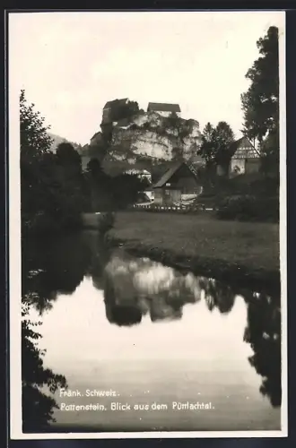 AK Pottenstein /Fränk. Schweiz, Blick aus dem Püttlachtal