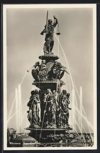 AK Nürnberg, Motiv vom Tugendbrunnen