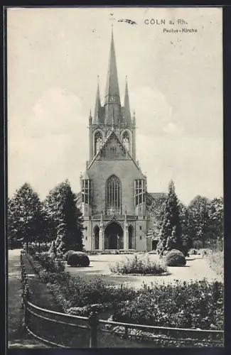 AK Köln-Neustadt, Paulus-Kirche in der Lothringer Strasse