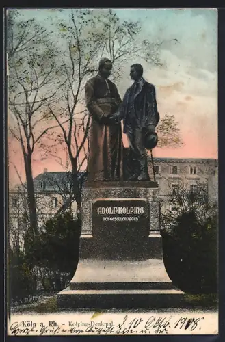 AK Köln a. Rh., Das Kolping-Denkmal