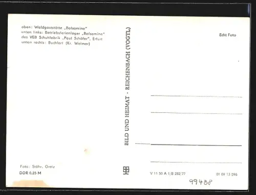 AK Buchfart /Weimar, Gasthaus und Betriebsferienlager Balsamine