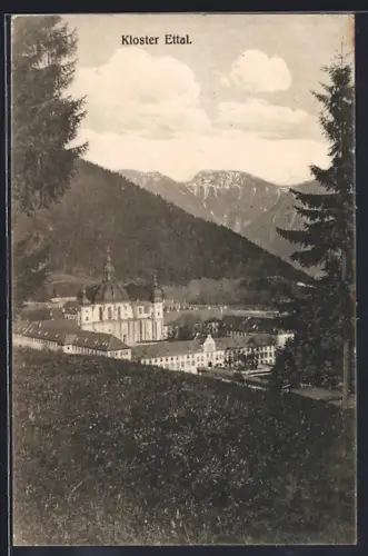 AK Ettal, Blick auf das Kloster