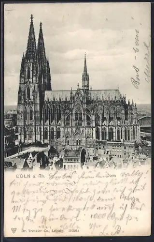 AK Köln a. Rh., Der Dom im Stadtzentrum
