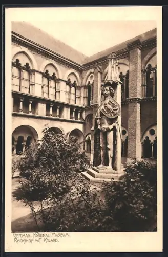 AK Nürnberg, Reichshof mit Roland