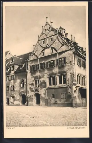 AK Ulm a. D., Schule am Weinhof