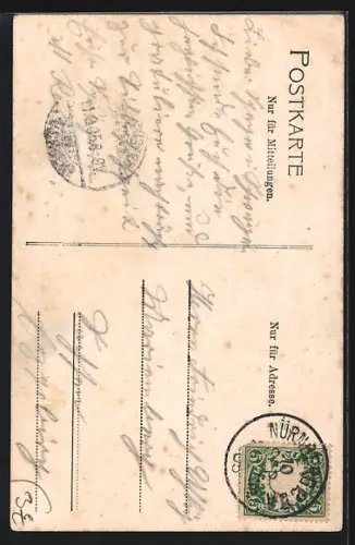 AK Nürnberg, Motiv vom Martin Behaimdenkmal