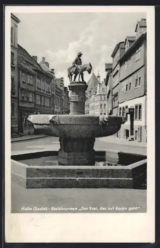 AK Halle /Saale, Motiv vom Eselsbrunnen