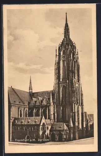 AK Alt-Frankfurt, Strassenpartie am Dom