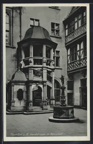 AK Alt-Frankfurt, Wendeltreppe im Römerhof