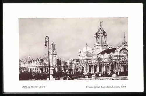 AK London, Franco British Exhibition 1908, Courts of Art
