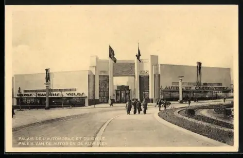 AK Bruxelles, Exposition de Bruxelles 1935, Palais de L`Automobile et du Cycle