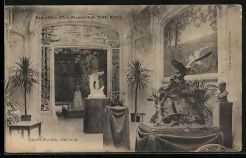 AK Nancy, Exposition d`Art Décoratif de 1904, Galerie d`Entrée