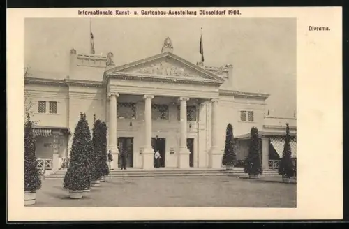 AK Düsseldorf, International Kunst- und Gartenbau-Ausstellung 1904, Diorama