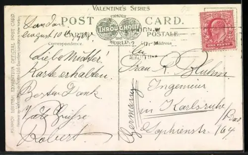 AK London, Franco-British Exhibition 1908, Court of Arts