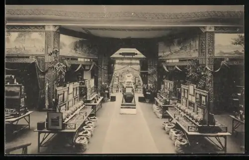 AK Gand, Exposition Universelle de Gand 1913, Entrée du compartiment agricole colonial