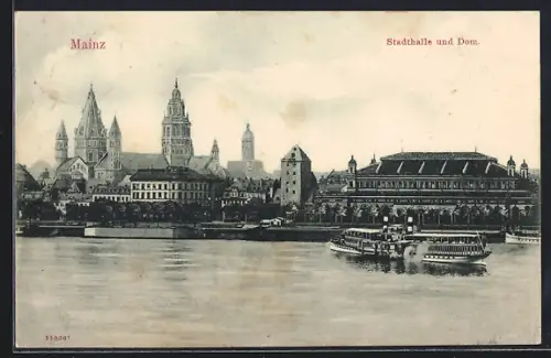 AK Mainz, Stadthalle und Dom