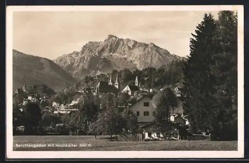AK Berchtesgaden, Ortsansicht mit Hochkalter
