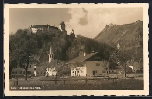 AK Hohenaschau Obb., Blick auf die Burg