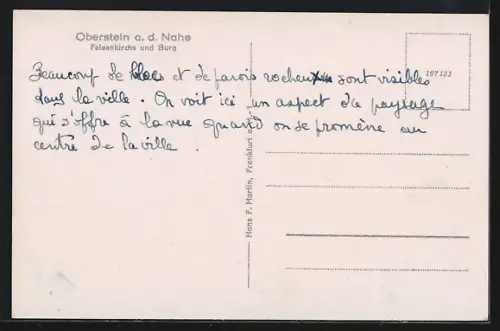 AK Oberstein a. d. Nahe, Felsenkirche und Burg