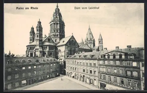 AK Mainz am Rhein, Dom vom Leichhof