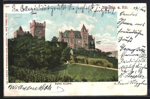AK Bingen a. Rh., Burg Klopp