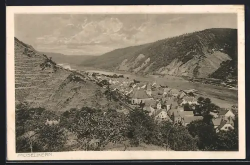 AK Moselkern, Ortsansicht mit Kirche