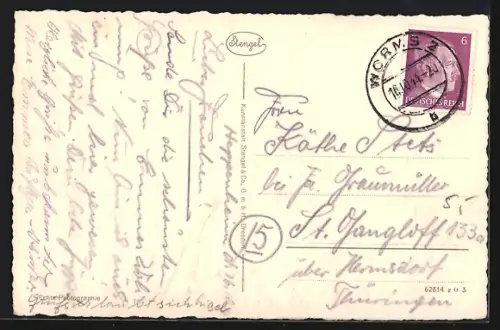 AK Worms a. Rh., Moltkeanlage