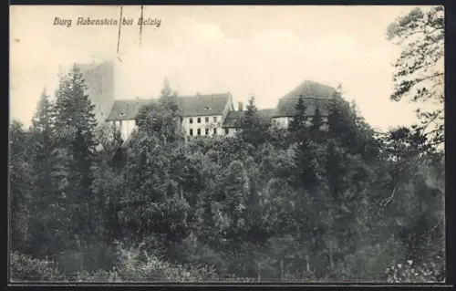 AK Belzig, Ansicht v. Burg Rabenstein