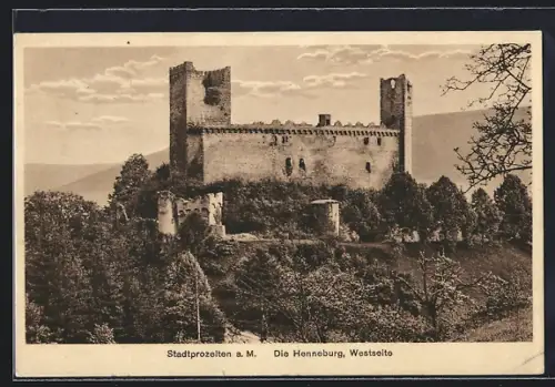 AK Stadtprozelten, Burgansicht