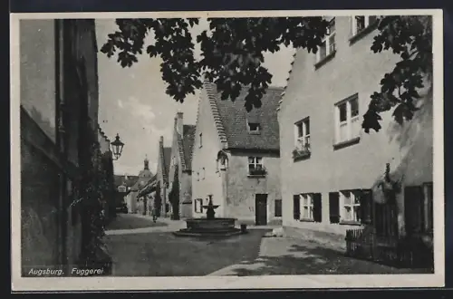 AK Augsburg, Blick in die Fuggerei