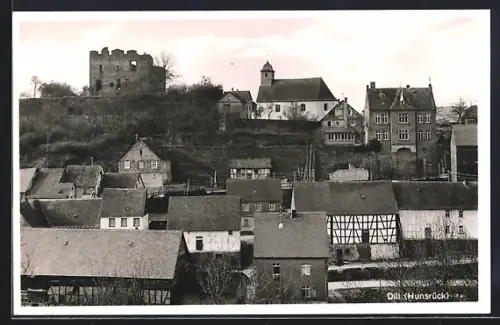 AK Dill /Hunsrück, Blick in den Ortskern