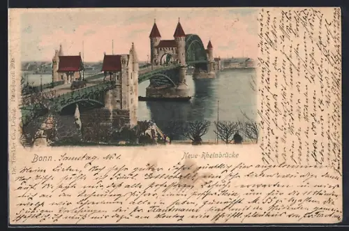 AK Bonn, Neue Rheinbrücke