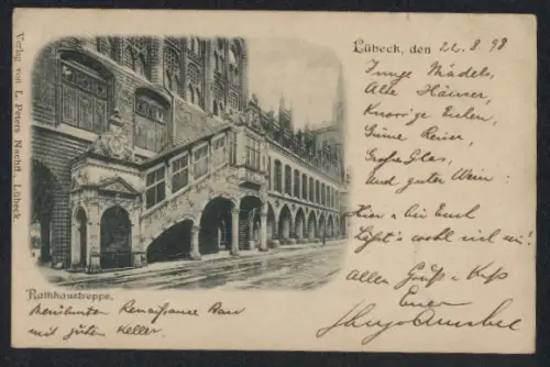 AK Lübeck, Rathaustreppe