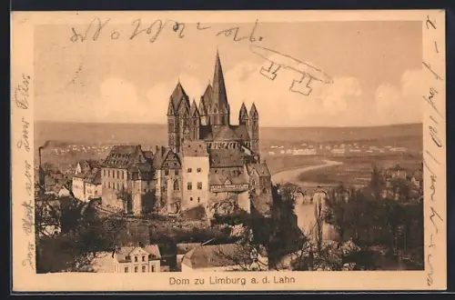 AK Limburg a. d. Lahn, Dom mit Panorama